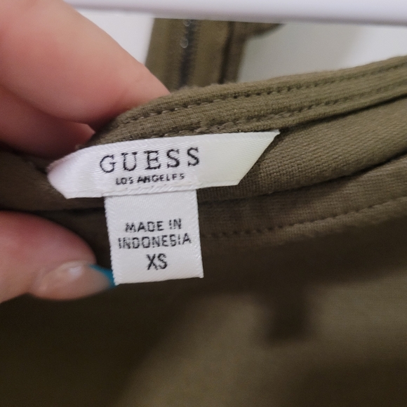 Olive Green Guess Dress Choker XS - Picture 3 of 4